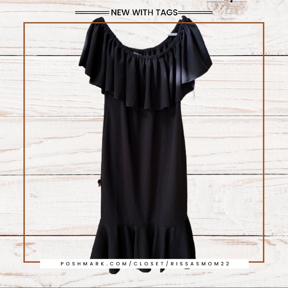 LULAROE CiCi Black Dress Size XL NEW with tags